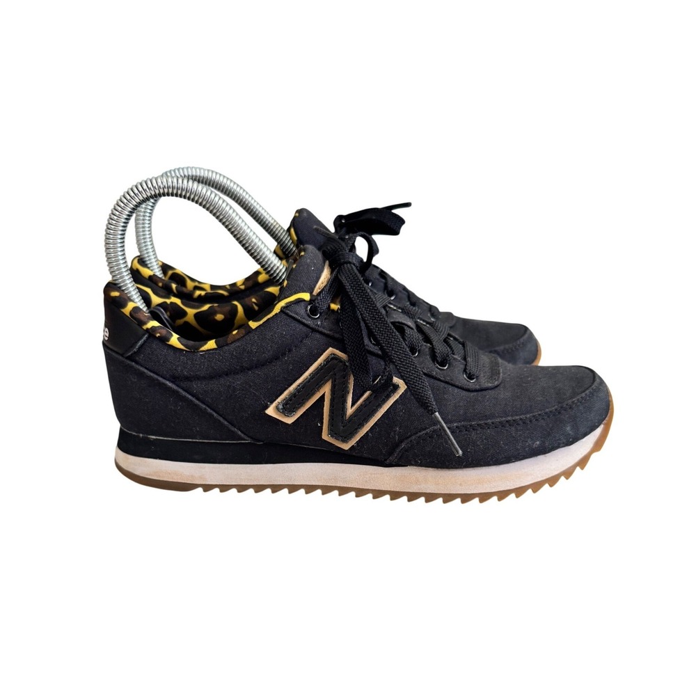 New Balance 501 Black Leopard Print Sneakers‎ Womens 6.5 Casual Shoes